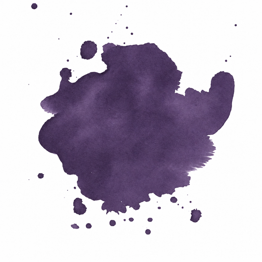 Nilam Azha violet ink swatch